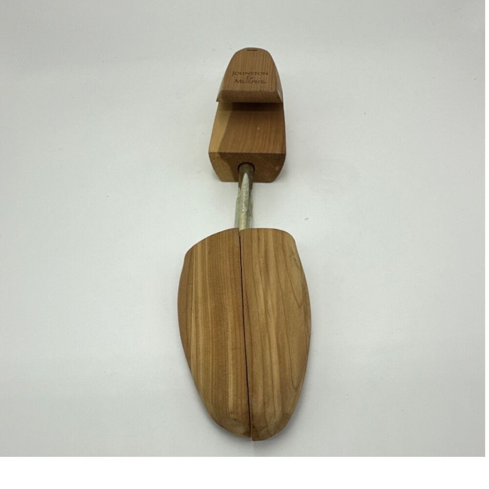 Johnston & Murphy Wooden Shoe Tree Solid Wood & Metal Construction Shoe Care
